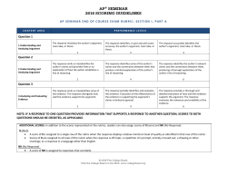 Section I, Part A - The College Board