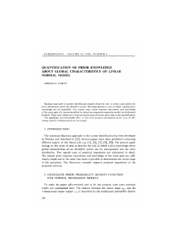 quantification of prior knowledge about global