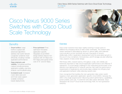Cisco Nexus 9000 Series Switches with Cisco Cloud Scale