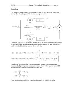 Costas Loop and Carrier Acquisition in SSB