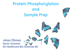 Protein Phosphorylation and Sample Prep