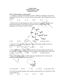 Contest Game "Math Kangaroo", 2002 Grade 11-12