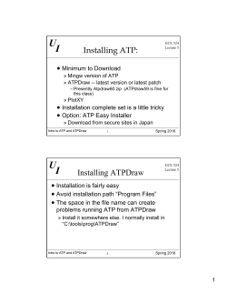Installing ATP: Installing ATPDraw