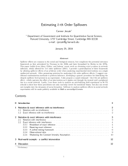 Estimating k-th Order Spillovers