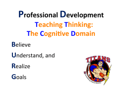 Teaching Thinking- The Cognitive Domain.pptx