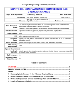N2 and Air Compressed Gas Cylinder Change