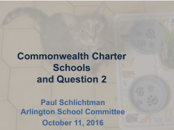 Commonwealth Charter Schools and their