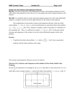 ODE Lecture Notes, Section 2.8