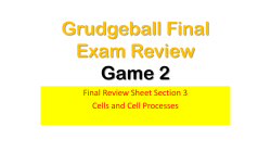 Grudgeball Final Exam Review Game 2