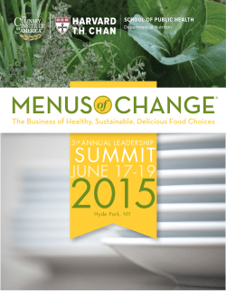 summit - Menus of Change