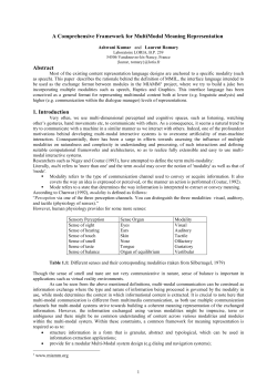 A Comprehensive Framework for MultiModal Meaning - HAL