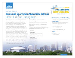 Exhibitor Brouchure - Louisiana Sportsman Show