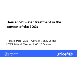 Slides - International Network on Household Water Treatment and