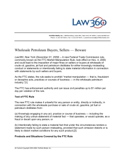Wholesale Petroleum Buyers, Sellers — Beware