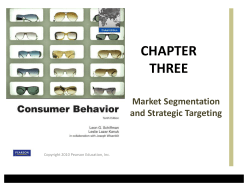 Consumption-Specific Segmentation Bases
