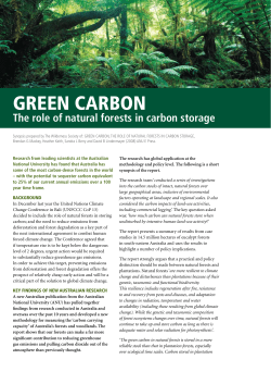 green carbon - The Wilderness Society