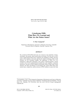 Cytochrome P450: What Have We Learned and What Are the Future