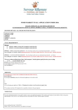 food market stall application form 2016