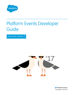 Platform Events Developer Guide