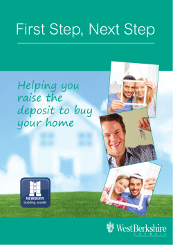 First Step Next Step Scheme Leaflet