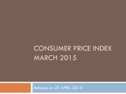 Consumer Price Index - National Bureau of Statistics