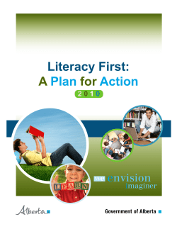picture_as_pdf Literacy First: A Plan for Action