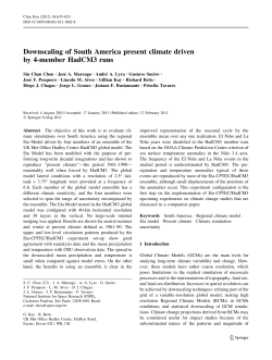 Downscaling of South America present climate driven by 4