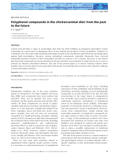 Polyphenol compounds in the chicken/animal diet: from the past to