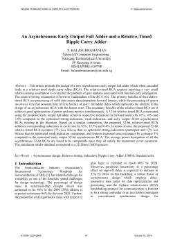 An Asynchronous Early Output Full Adder and a Relative