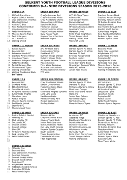 selkent youth football league divisions