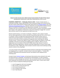 Earns 2016 Constant Contact Solution Provider All Star Award