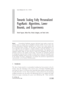 Towards Scaling Fully Personalized PageRank: Algorithms, Lower