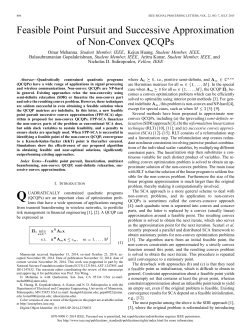 Feasible Point Pursuit and Successive Approximation of Non