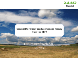 Can producers make money from the ERF?