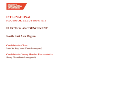 Szeto Ka Sing, Louis (Elected unopposed)