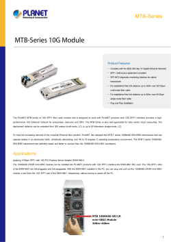MTB-Series 10G Module - PLANET Technology Corporation.
