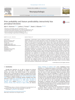 Prior probability and feature predictability interactively
