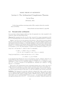 The Arithmetized Completeness Theorem