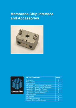 Membrane Chip Interface and Accessories
