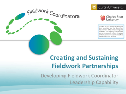 Creating and Sustaining Fieldwork Partnerships