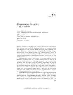 Comparative Cognitive Task Analysis