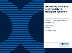 Assessing the value and viability of transport schemes