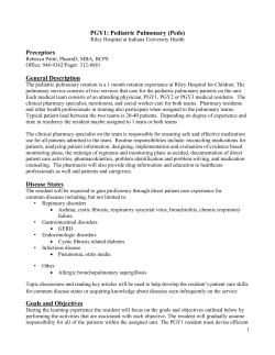 Pediatric Pulmonary