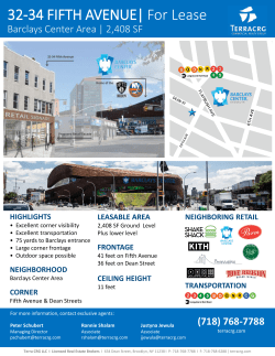 32-34 FIFTH AVENUE| For Lease