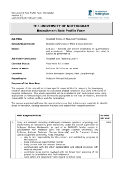 Nottingham University - Jobs