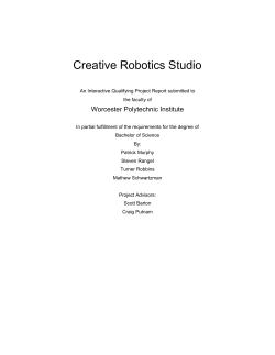 An Interactive Qualifying Project Report submitted to