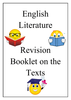 Literature Revision Booklet