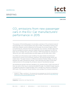 CO2 emissions from new passenger cars in the EU: Car