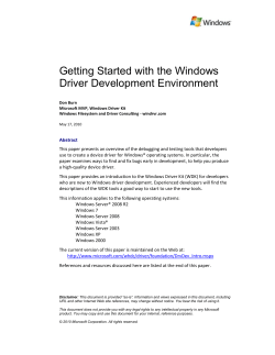 Driver Verifier