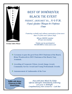 Best of downriver black tie EVENT